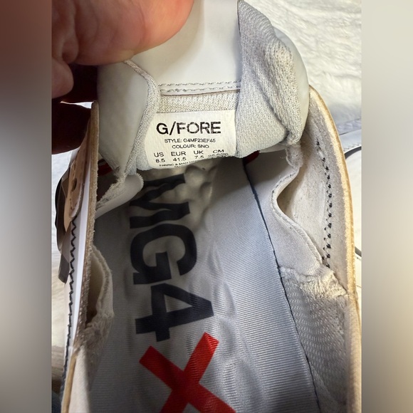 FORE MG4X² Golf Sneakers – Men’s Size 8.5 (EU 41.5) White/Gray – Lightweight - Picture 1 of 12